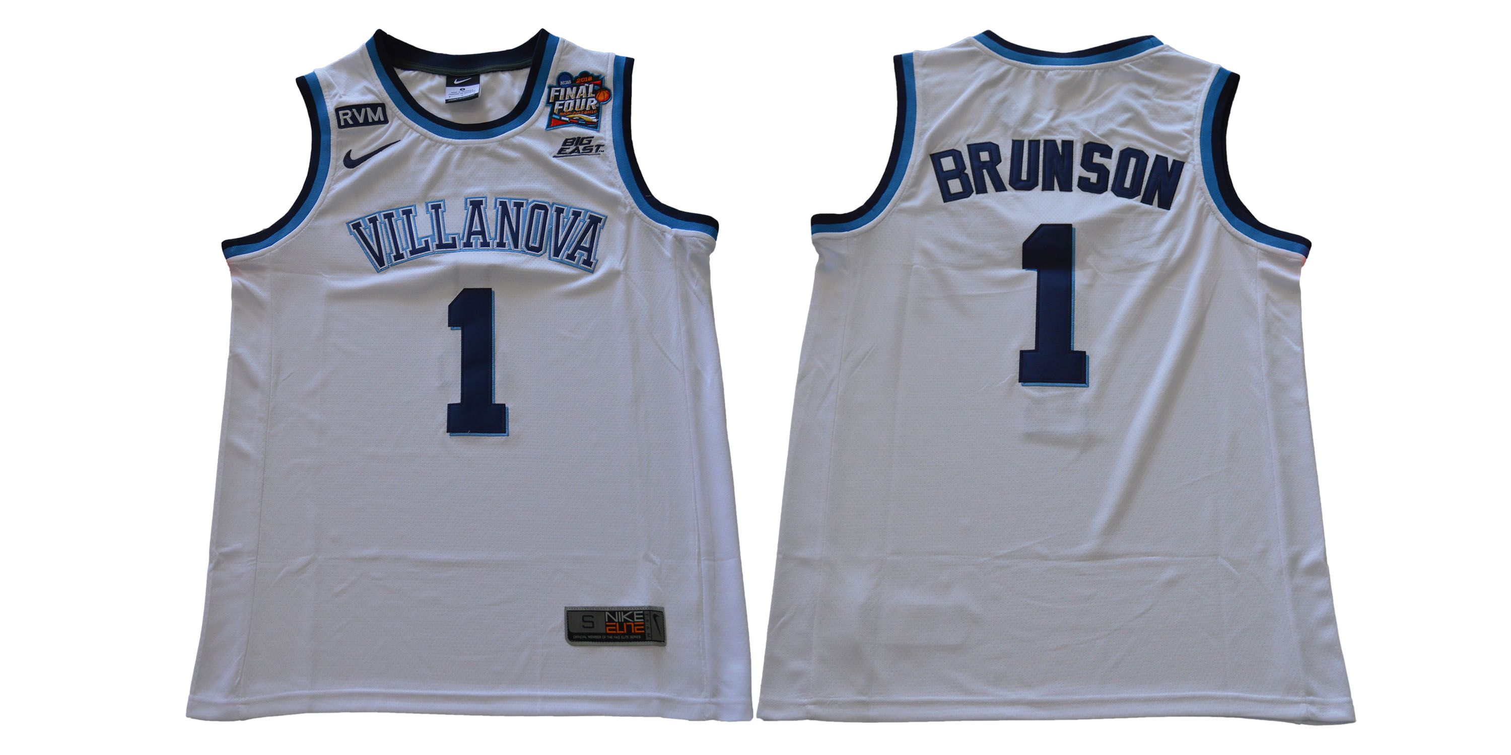 Men Villanova 1 Brunson White Nike NCAA Jerseys